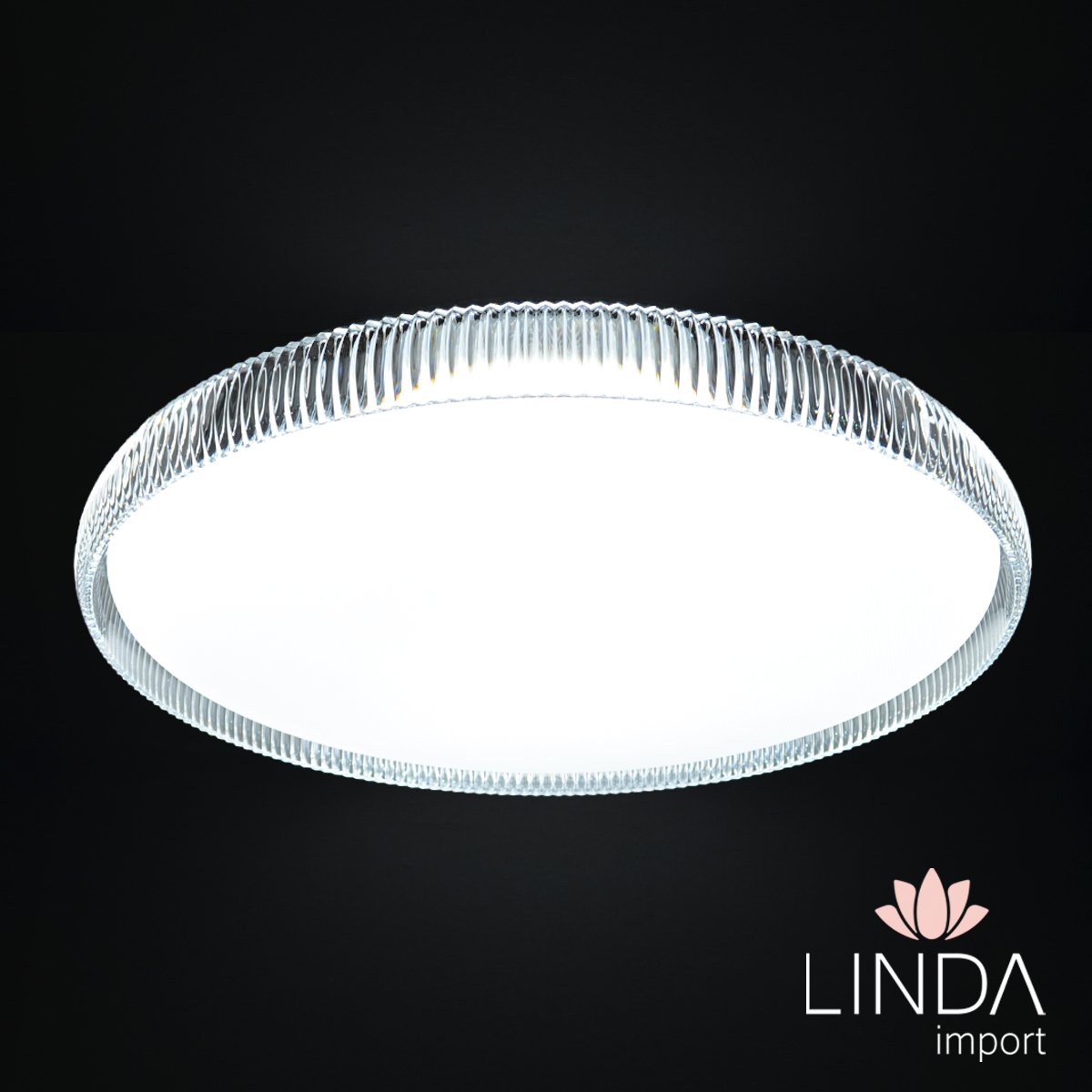 Plafon de Led Sobrepor Bivolt 3000/4000/6000K Dimerízavel C/ Controle 50CM 120W Ju15
