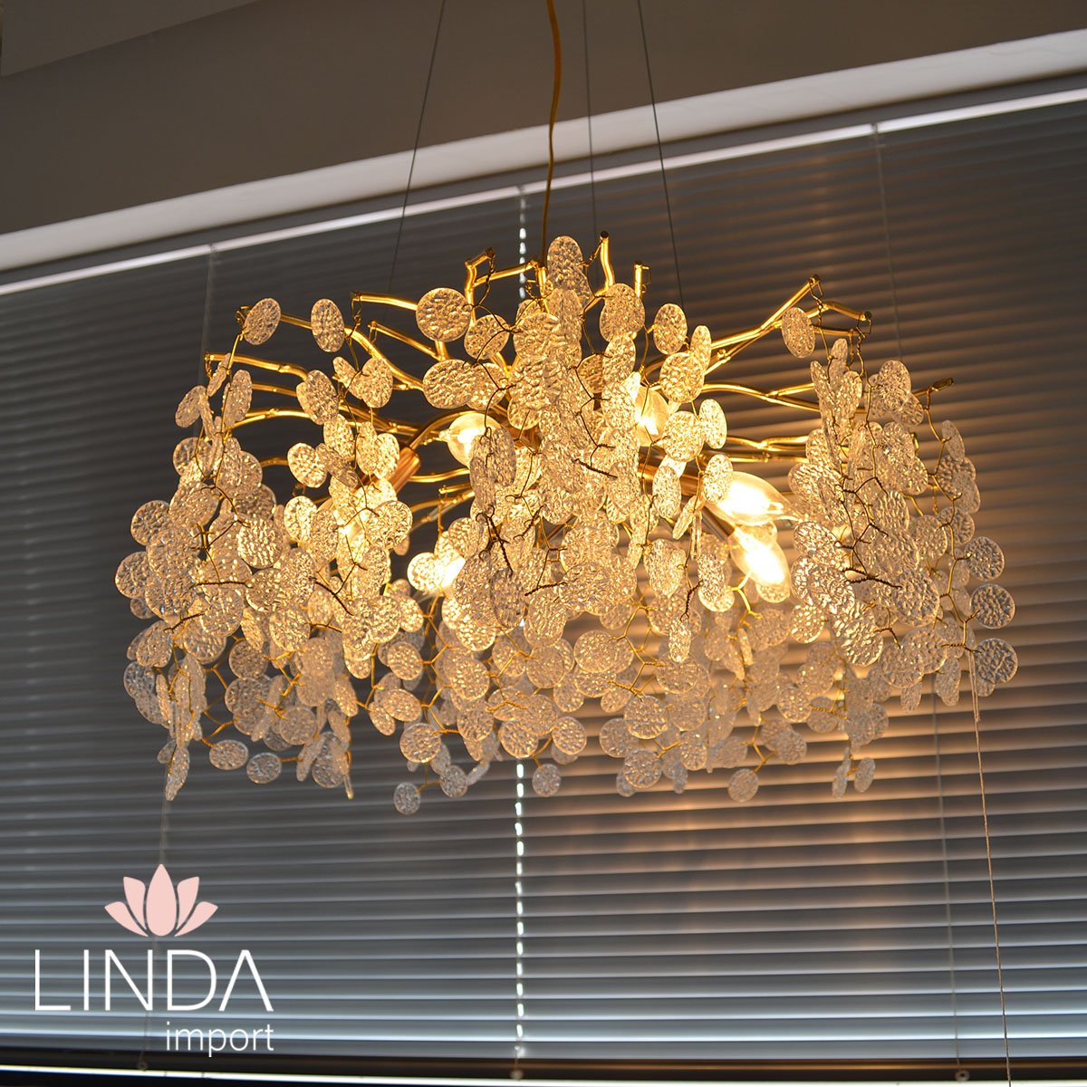 Lustre Dourado de Metal JX02