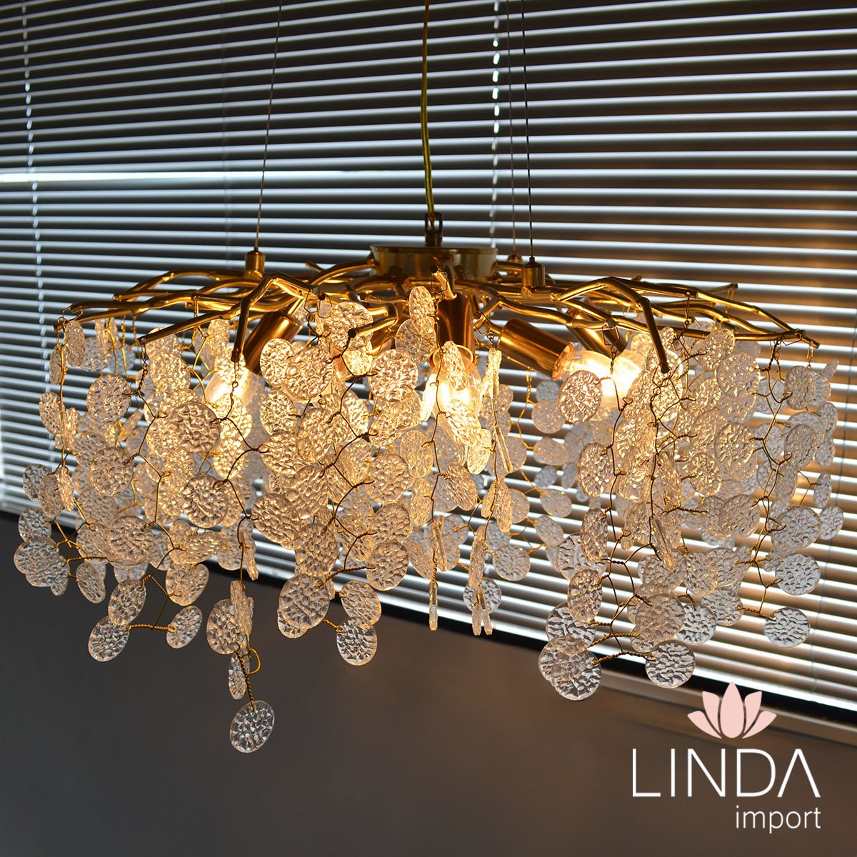 Lustre Dourado de Metal JX02