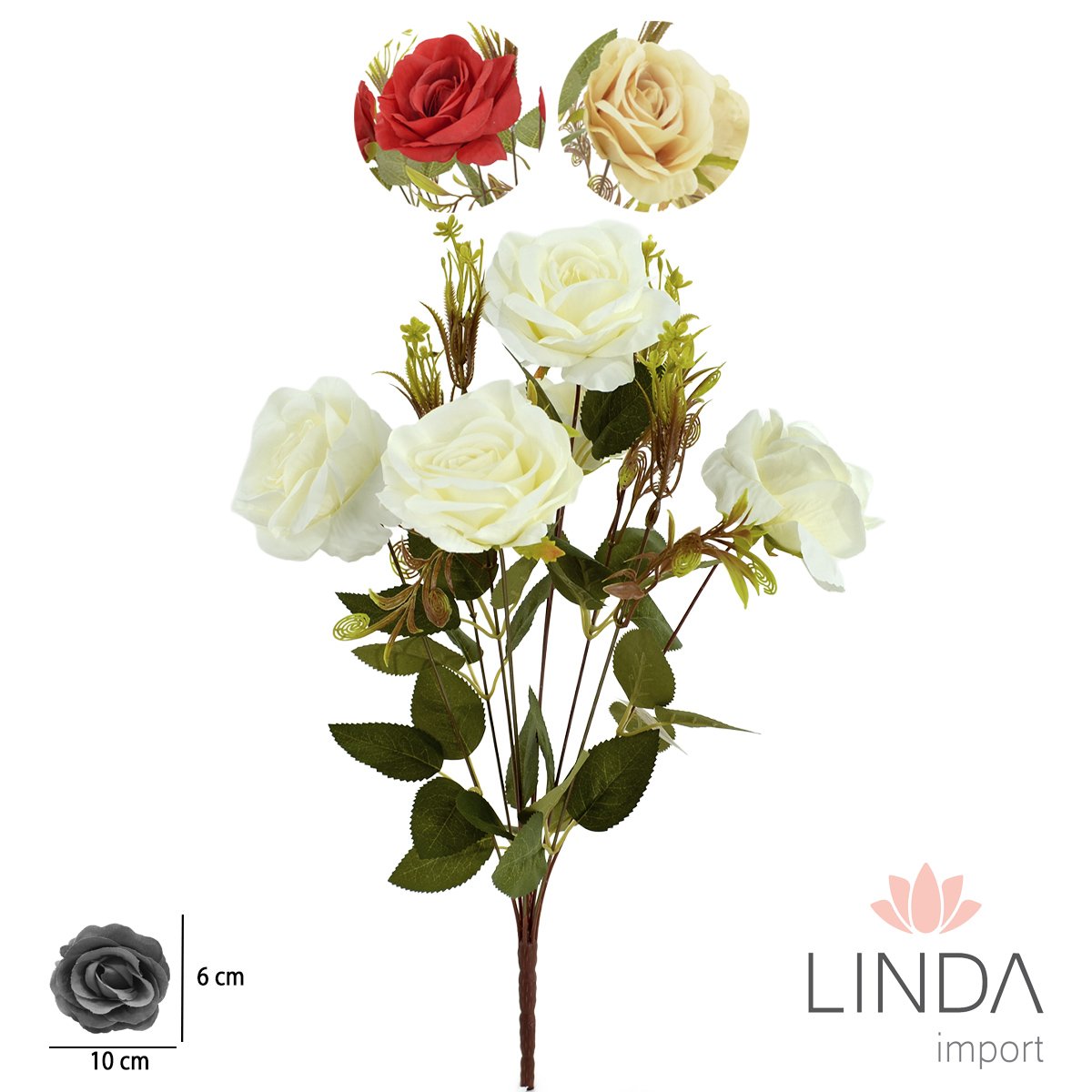 Buquê de Rosas C/9 Galhos 50CM KG28