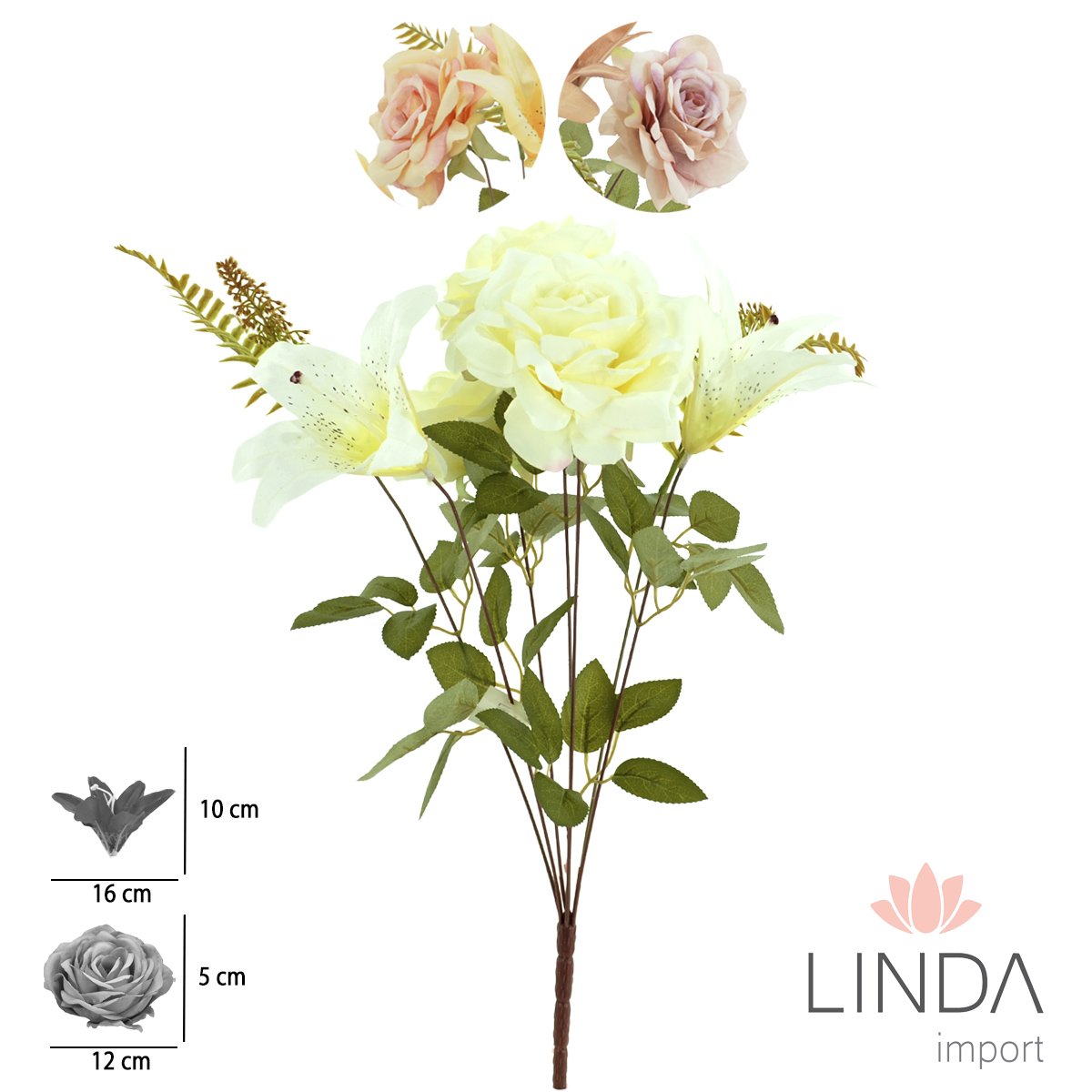 Buquê de Rosas C/7 Galhos 49CM KG31