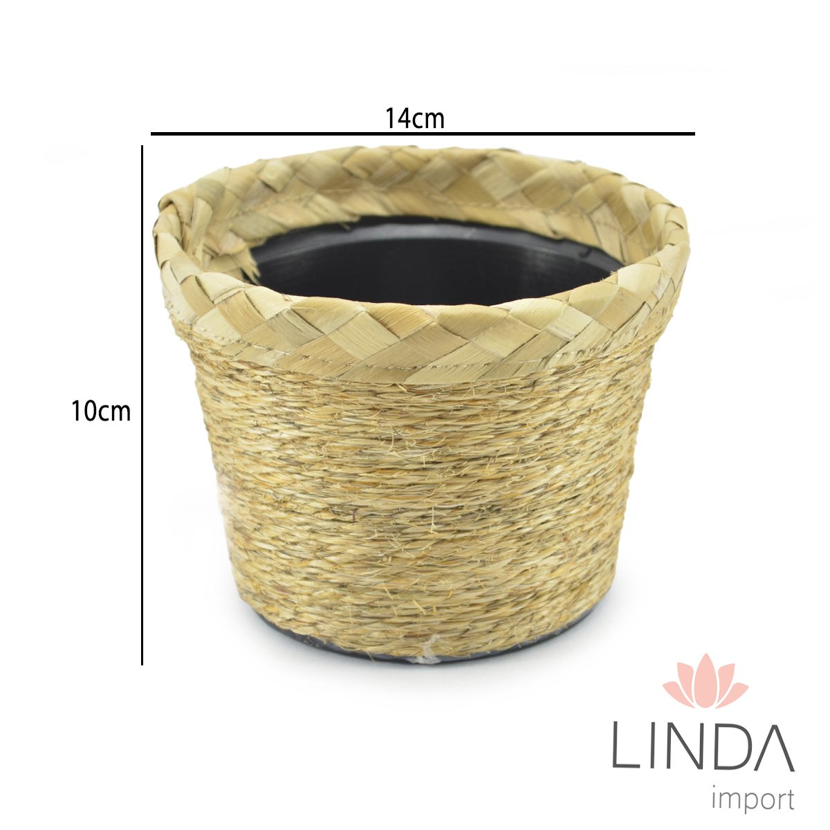 Cachepot de Sisal 14X10 Rajado La23