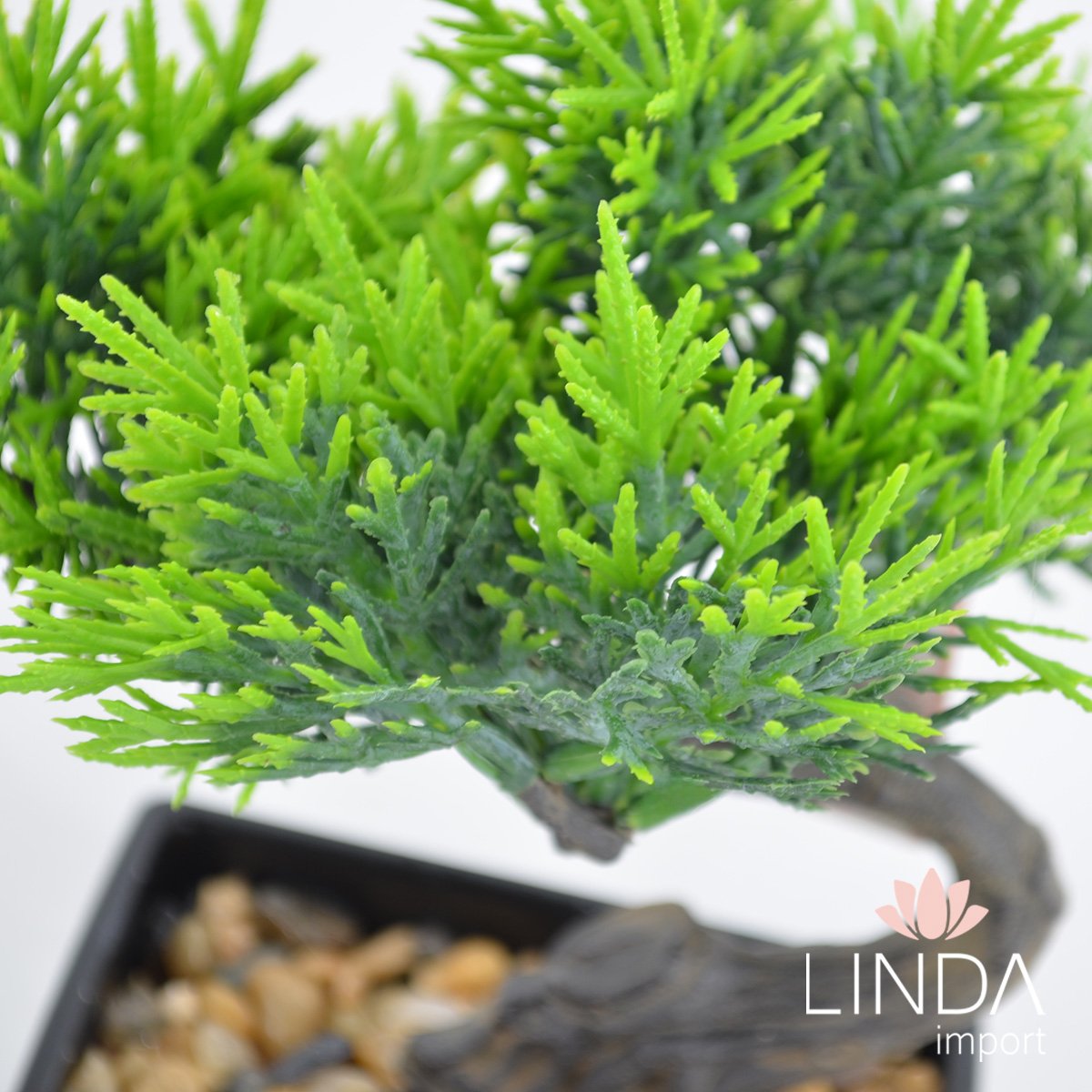 Bonsai Pinheiro Artificial C/Vaso 20CM Oe03