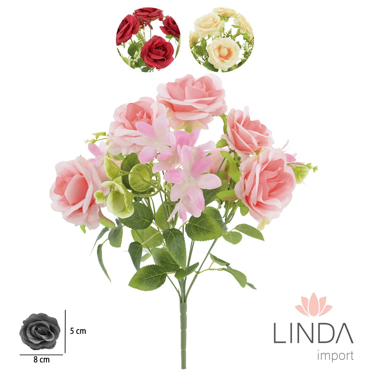 Buquê de Rosas C/9 Galhos 43CM PC05