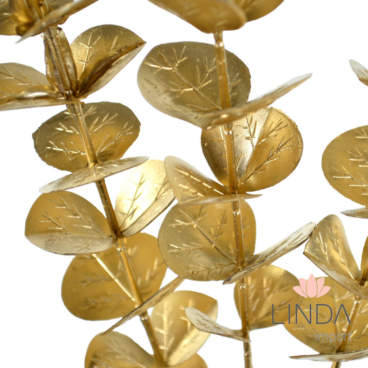 Haste de Eucalipto Dourado C/3 Galhos 75CM PH12