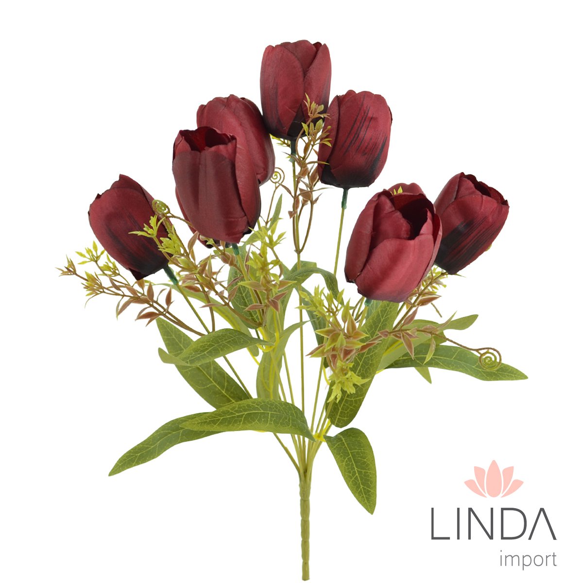 Buquê de Tulipas C/9 Galhos 41CM Mix de Cores PQ01