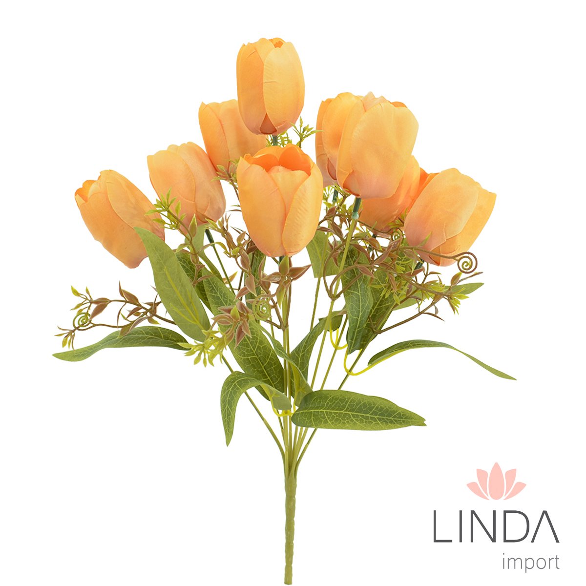 Buquê de Tulipas C/9 Galhos 41CM Mix de Cores PQ01
