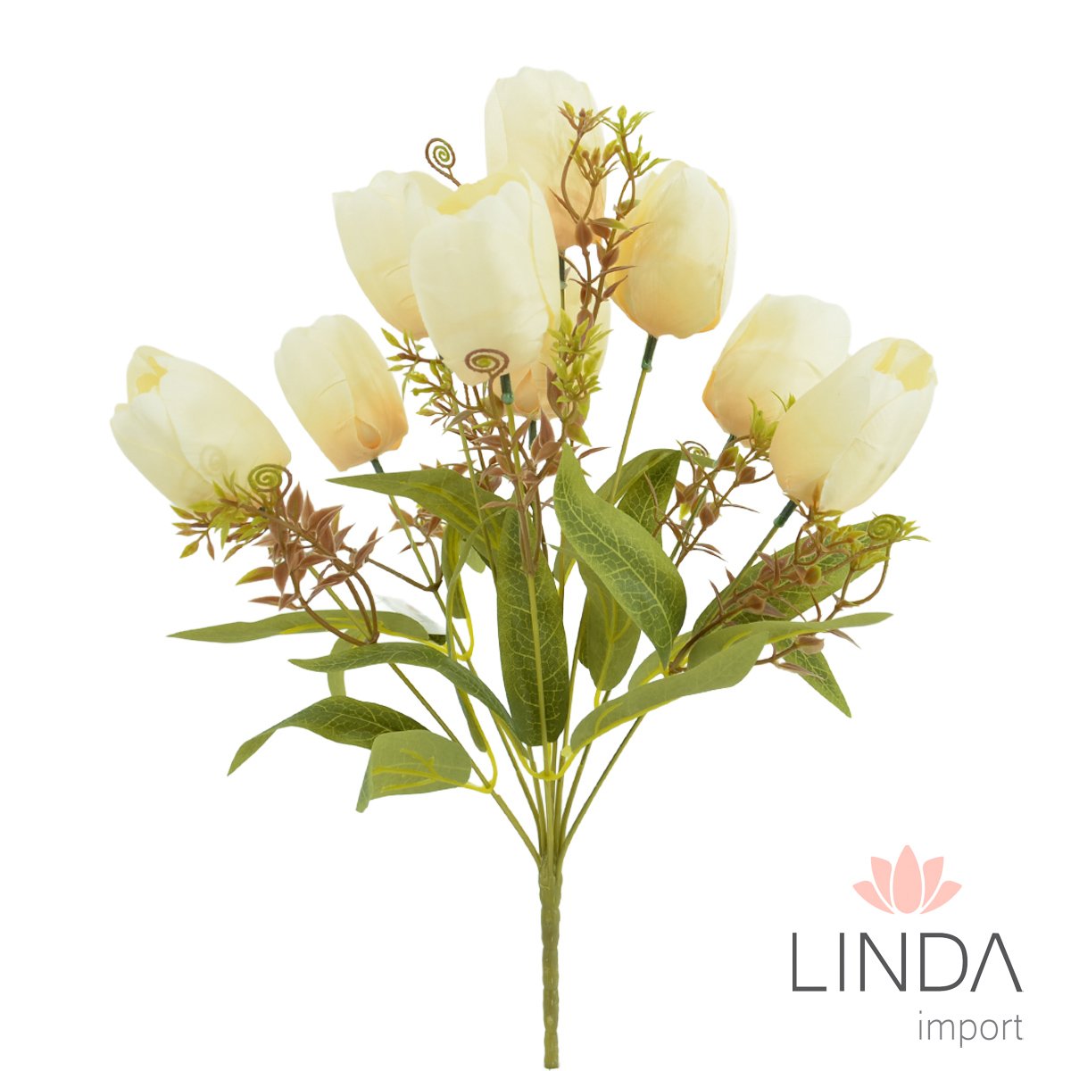 Buquê de Tulipas C/9 Galhos 41CM Mix de Cores PQ01