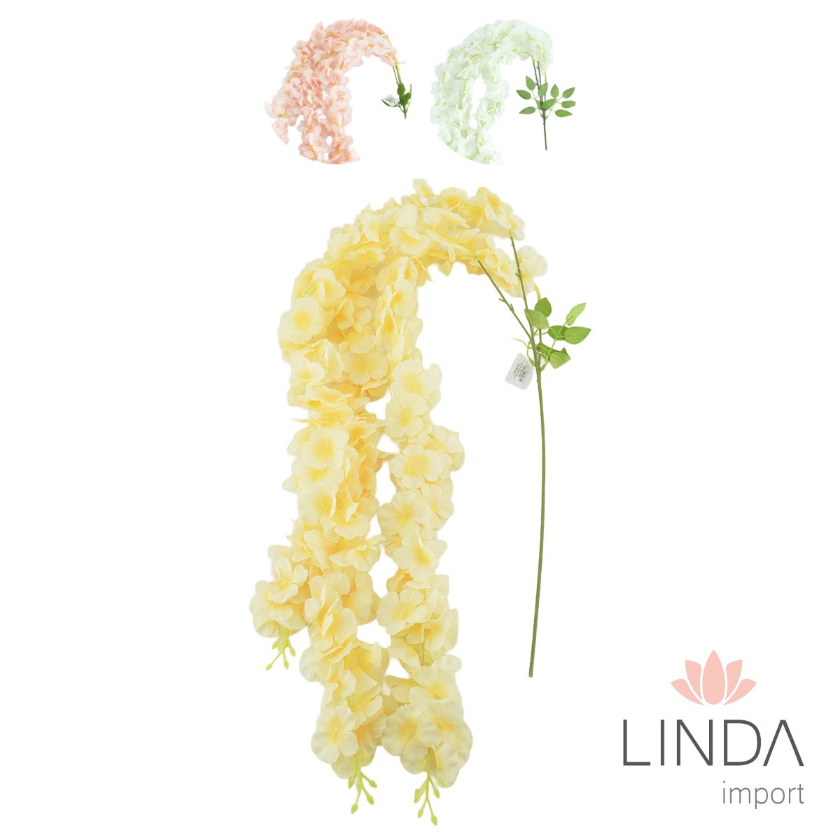 Pendente de Flores C/3 Galhos 140CM Aai1003