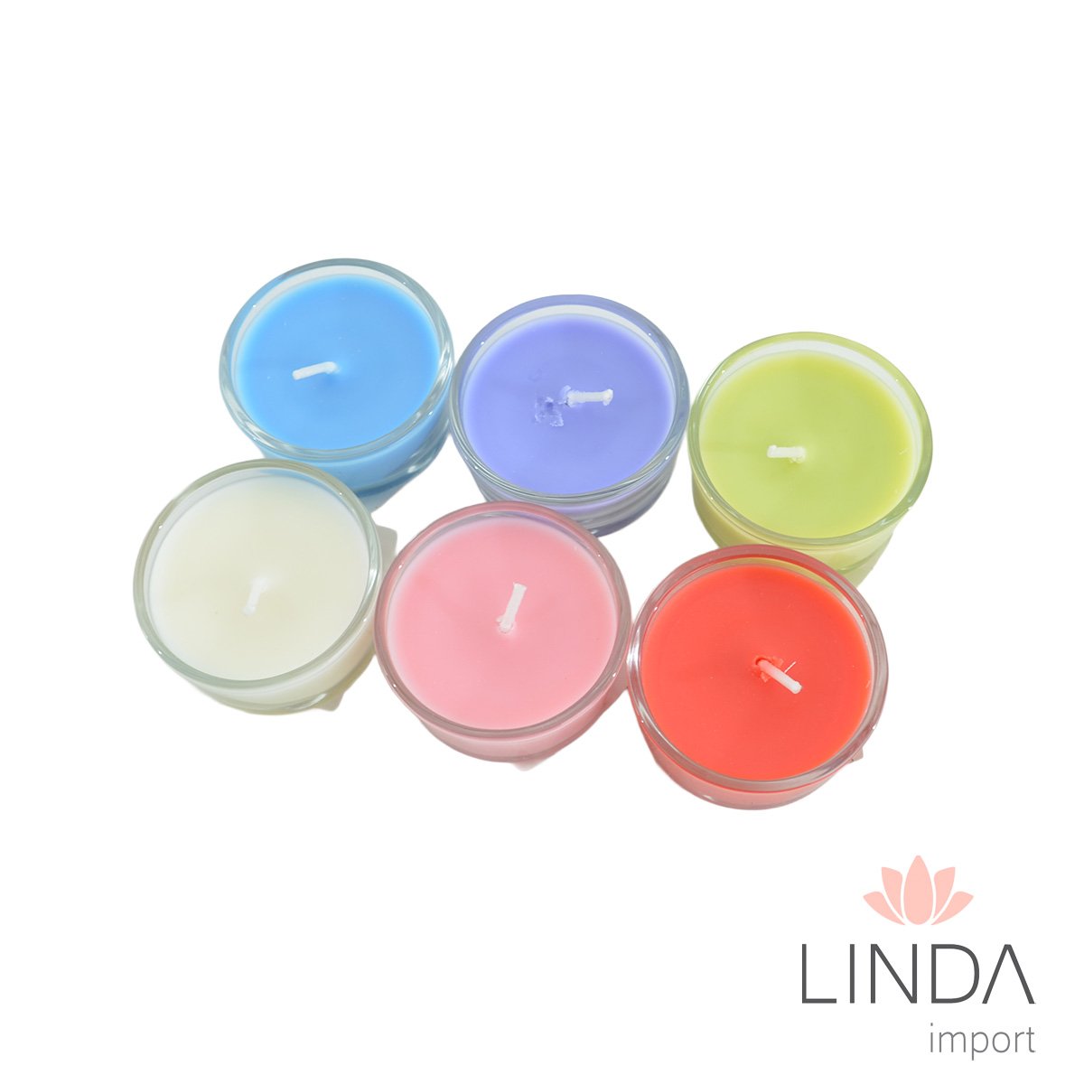 Vela Decorativa Aromática Cera Vegetal CX/6 PV03
