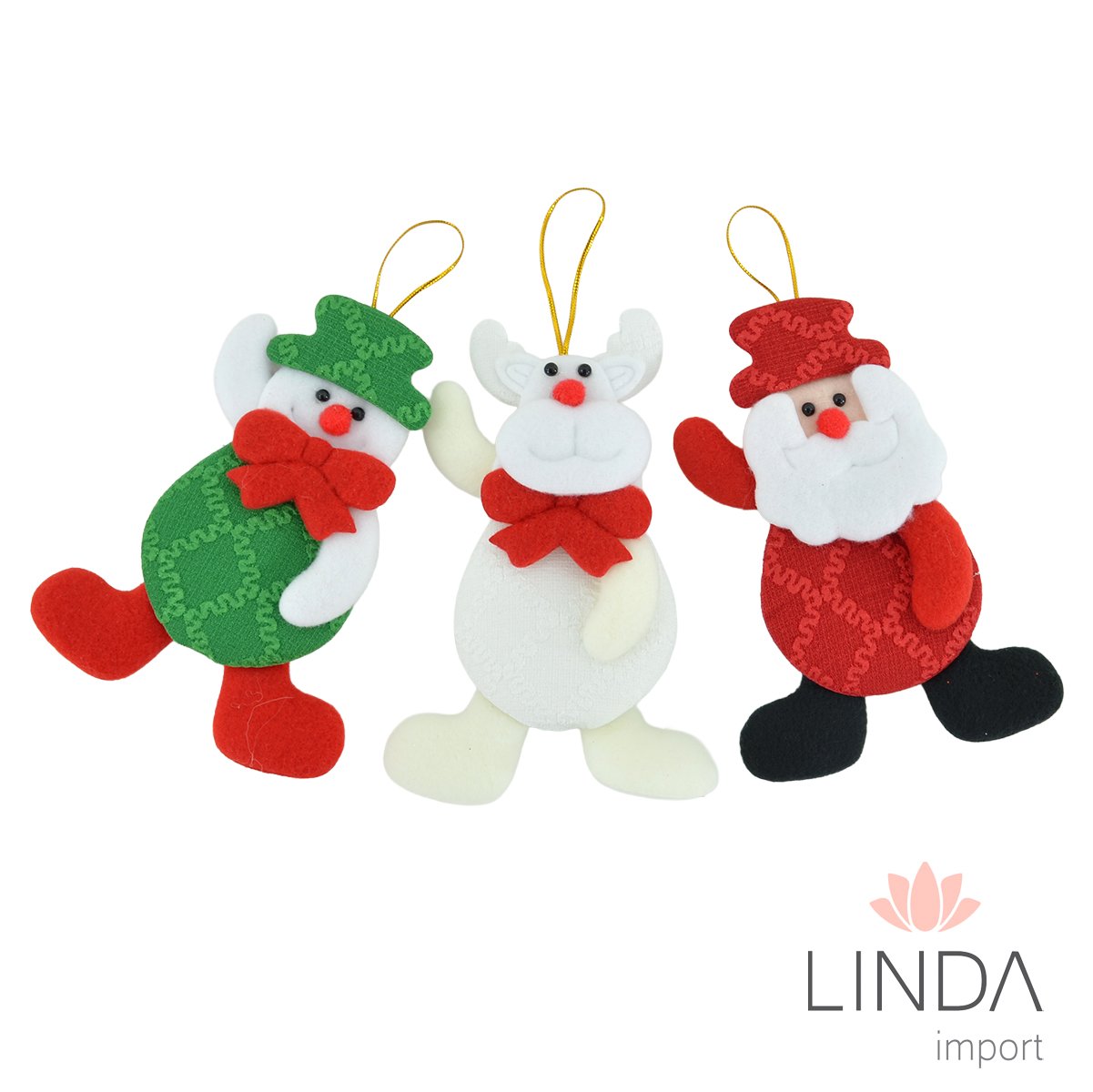 Enfeite de Natal Noel & Cia 16CM QL10