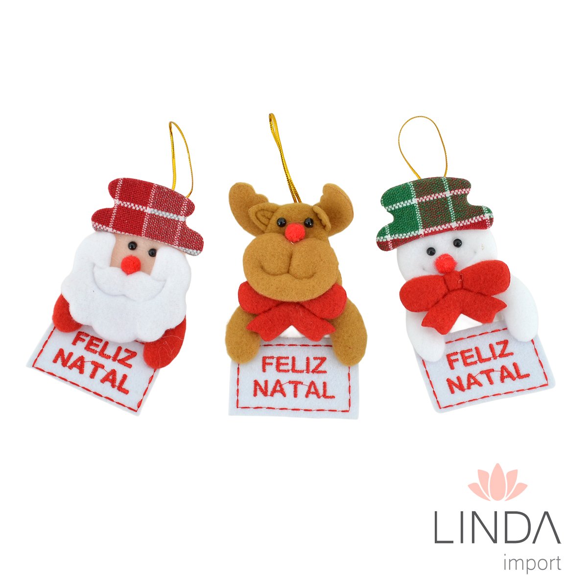 Enfeite de Natal Noel & Cia 13CM QL12