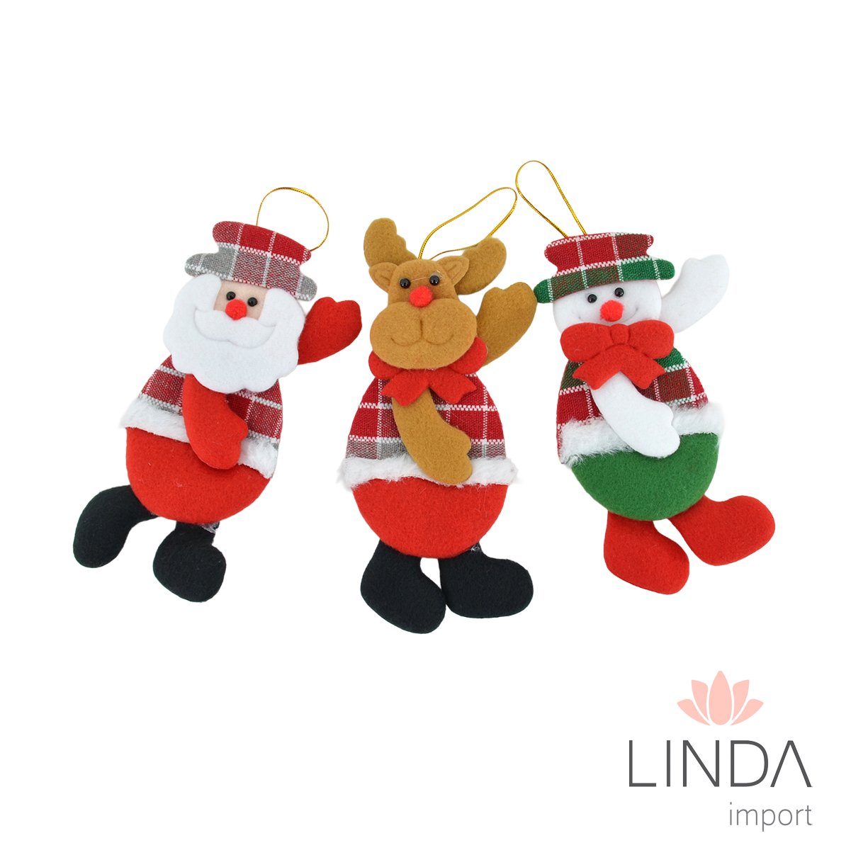 Enfeite de Natal Noel & Cia 19CM QL14
