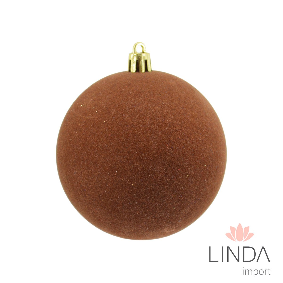 Bola de Natal Kit C/9 8CM Veludo Qo16