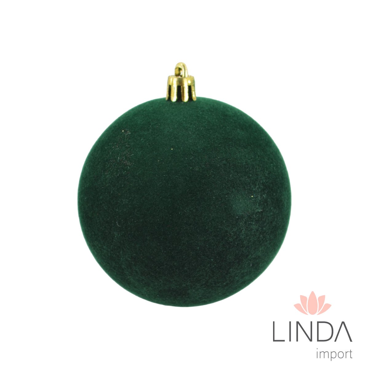 Bola de Natal Kit C/9 8CM Veludo Qo17