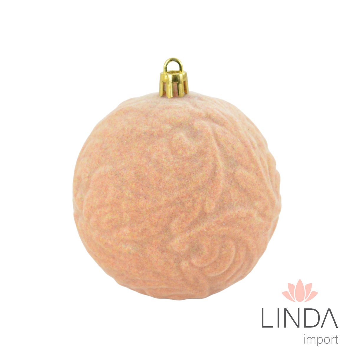 Bola de Natal Kit C/9 8CM Veludo Qo21