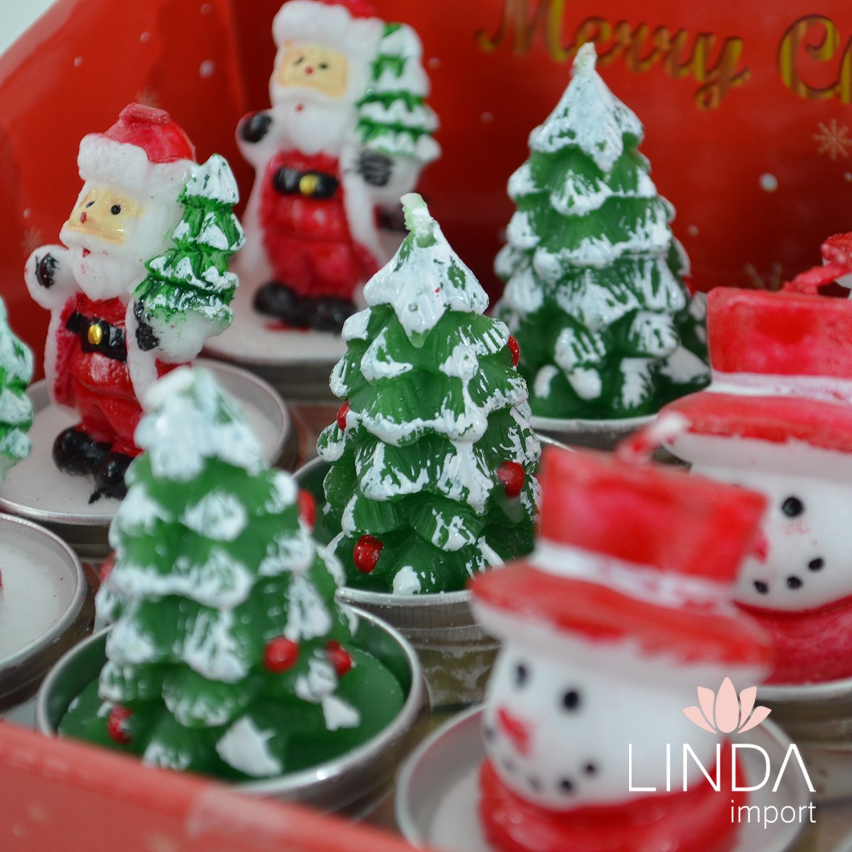 Vela Decorativa de Natal CX/12 QQ01