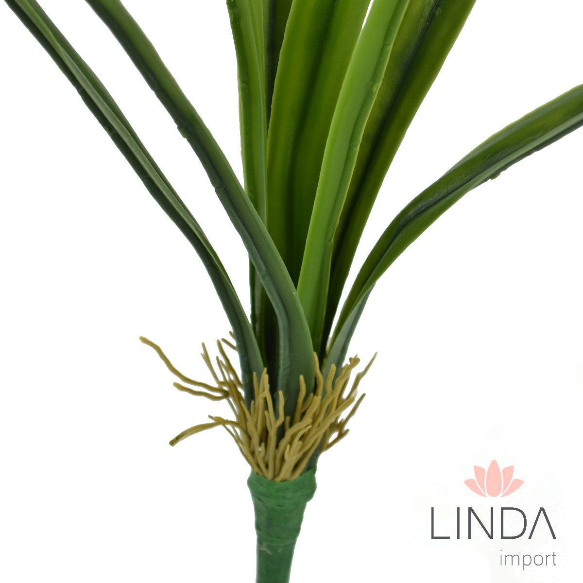 Folha de Orquídea Siliconada C/9 Galhos 33CM Qu03