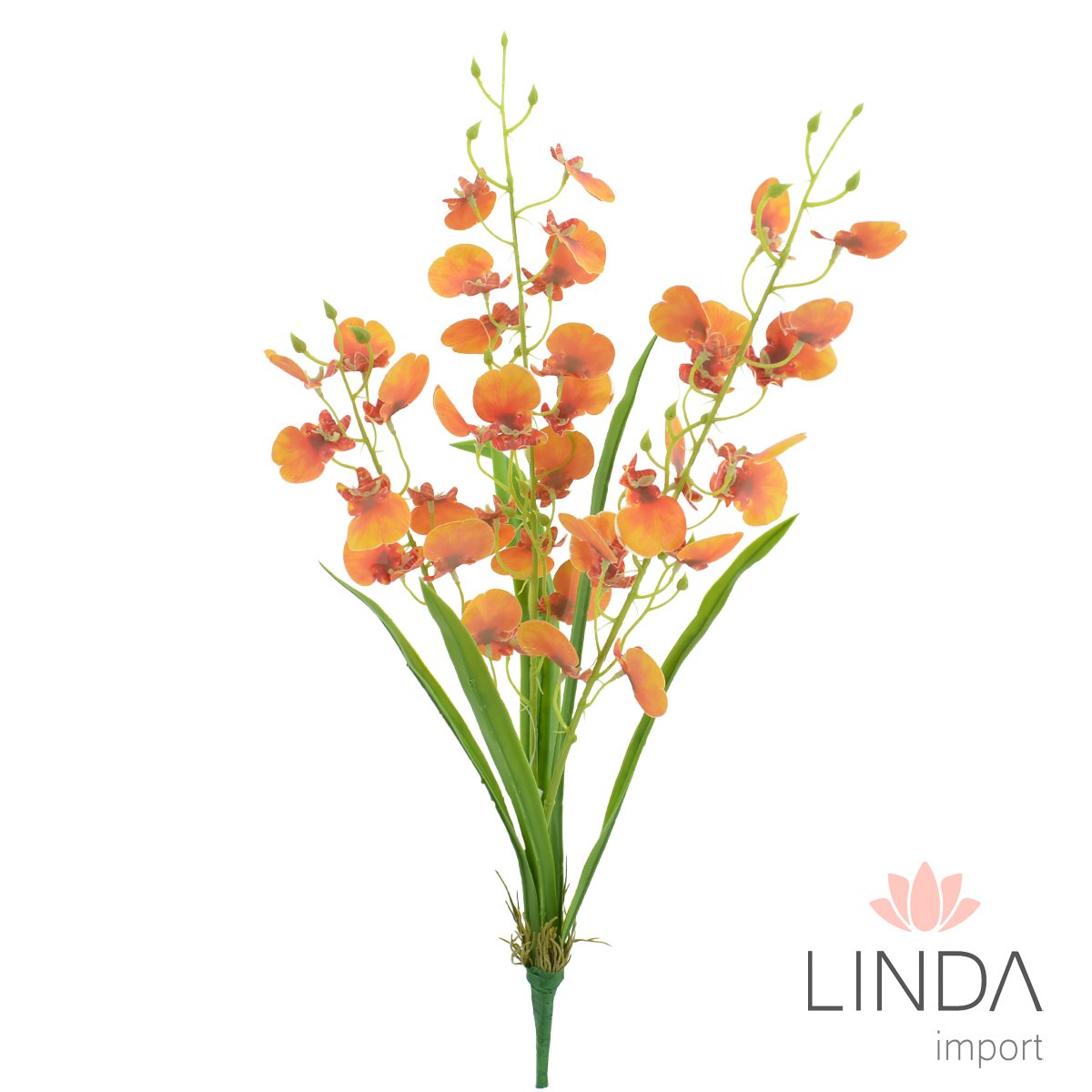 Mini Buquê de Orquídea C/3 Galhos 50CM Mix de Cor Qu04