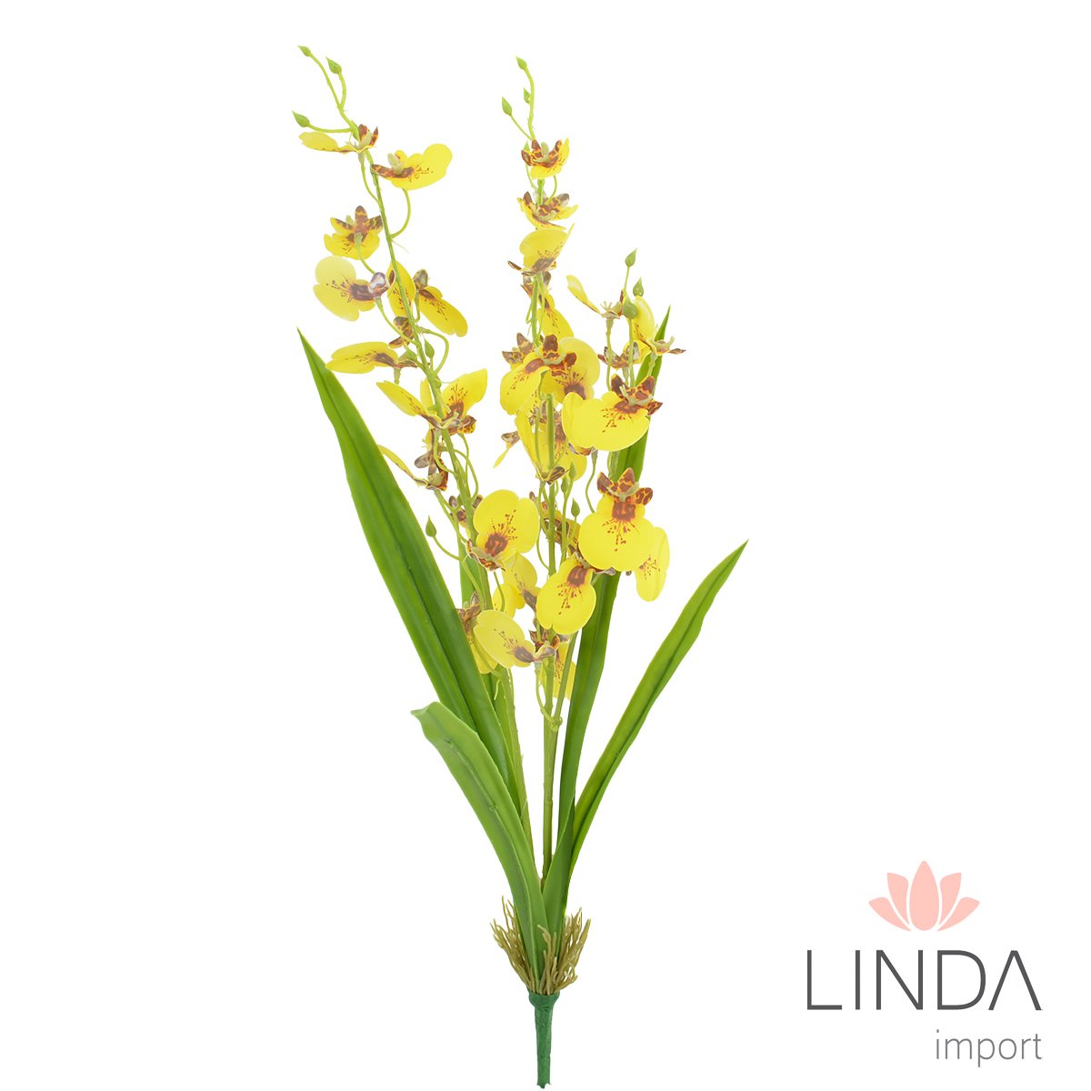 Mini Buquê de Orquídea C/3 Galhos 50CM Mix de Cor Qu04