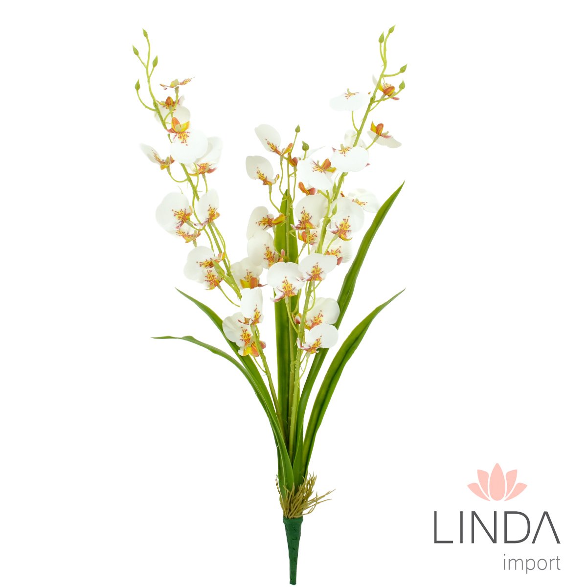 Mini Buquê de Orquídea C/3 Galhos 50CM Mix de Cor Qu04