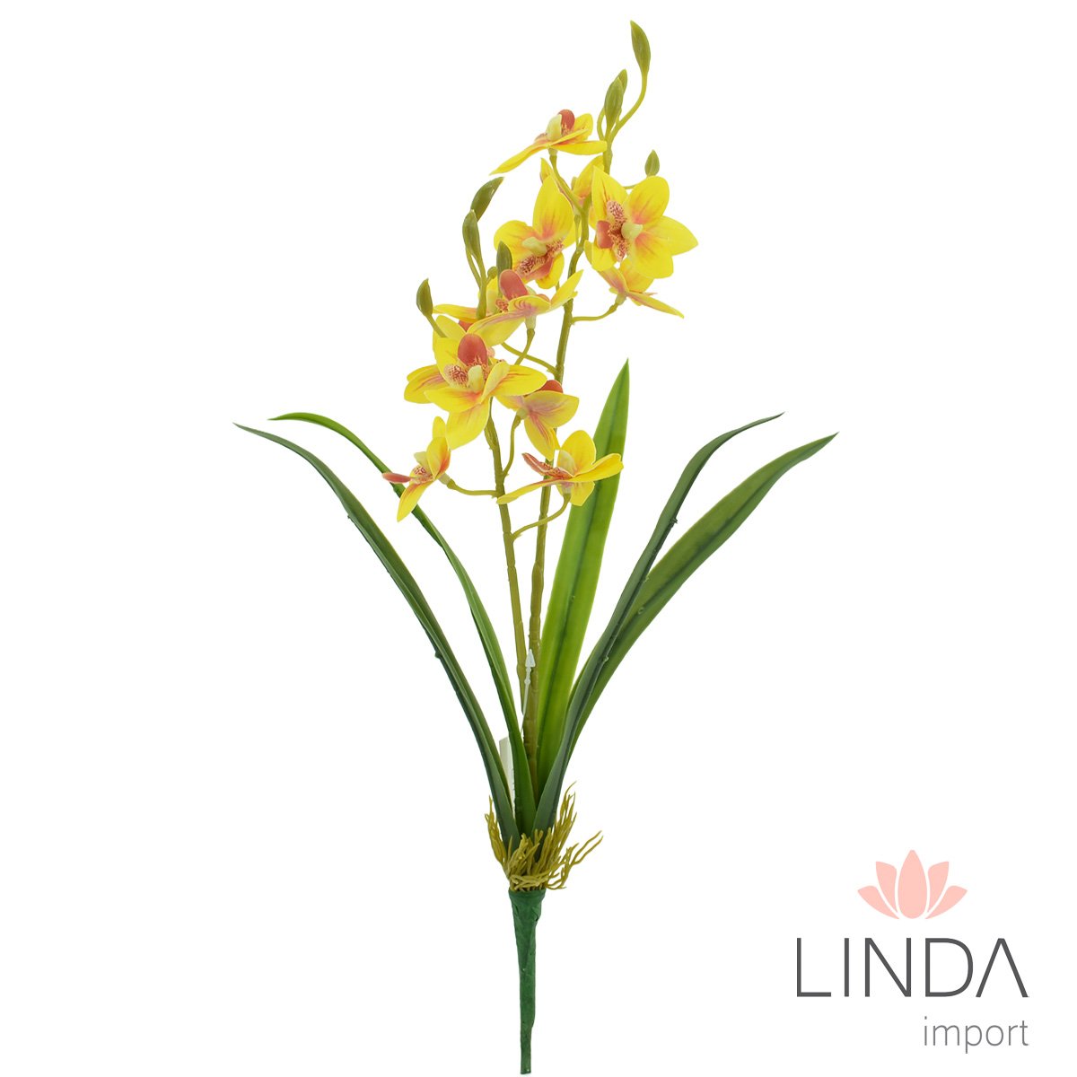 Mini Buquê de Orquídea C/2 Galhos 40CM Mix de Cor Qu05