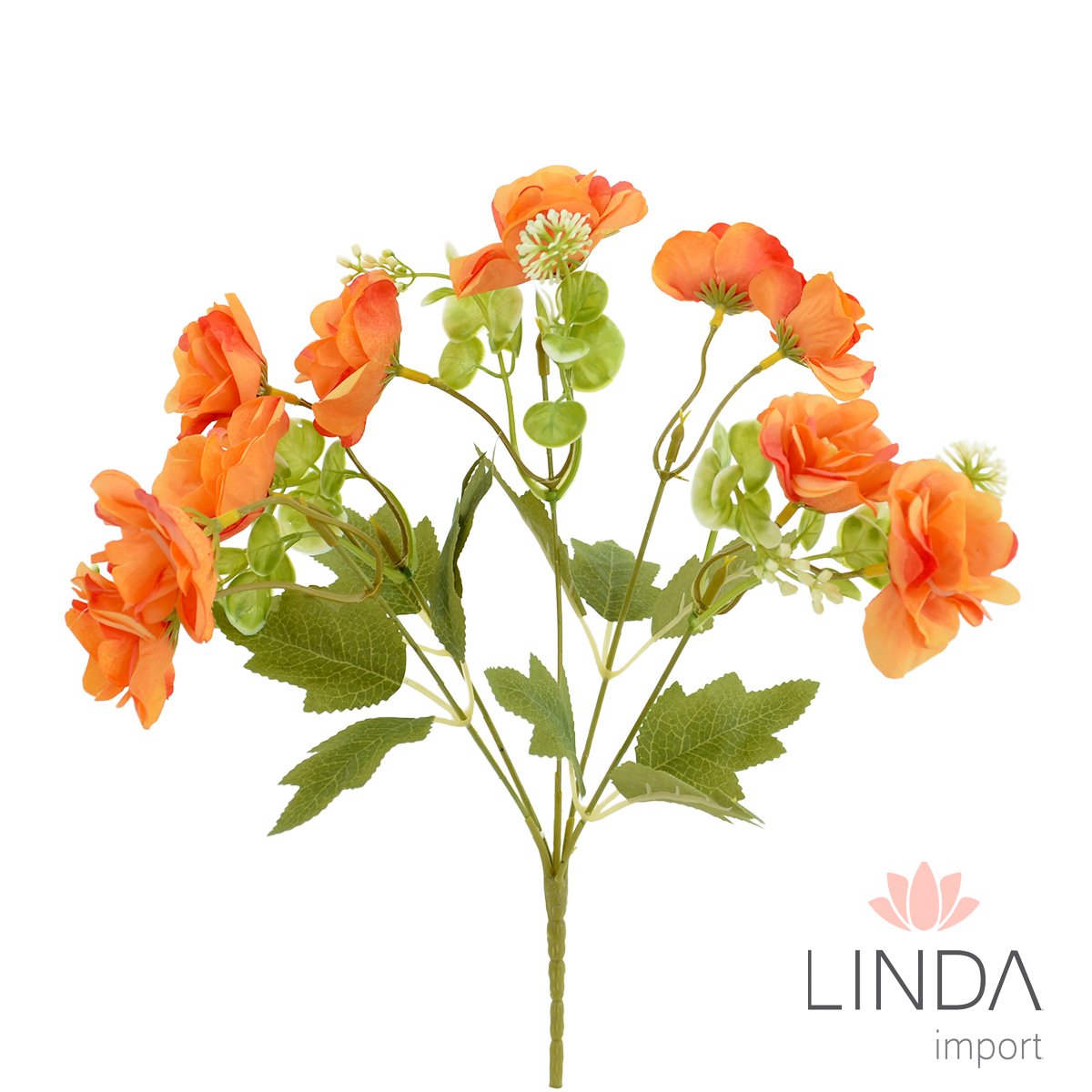 Mini Buquê de Rosa C/5 Galhos 33CM Mix de Cores QX03
