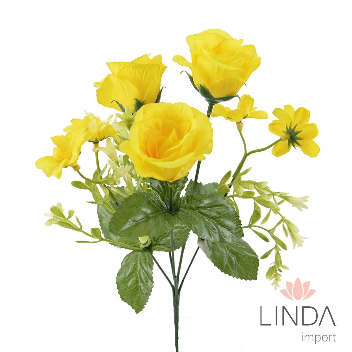 Mini Buquê de Rosas C/5 Galhos 31CM RB02