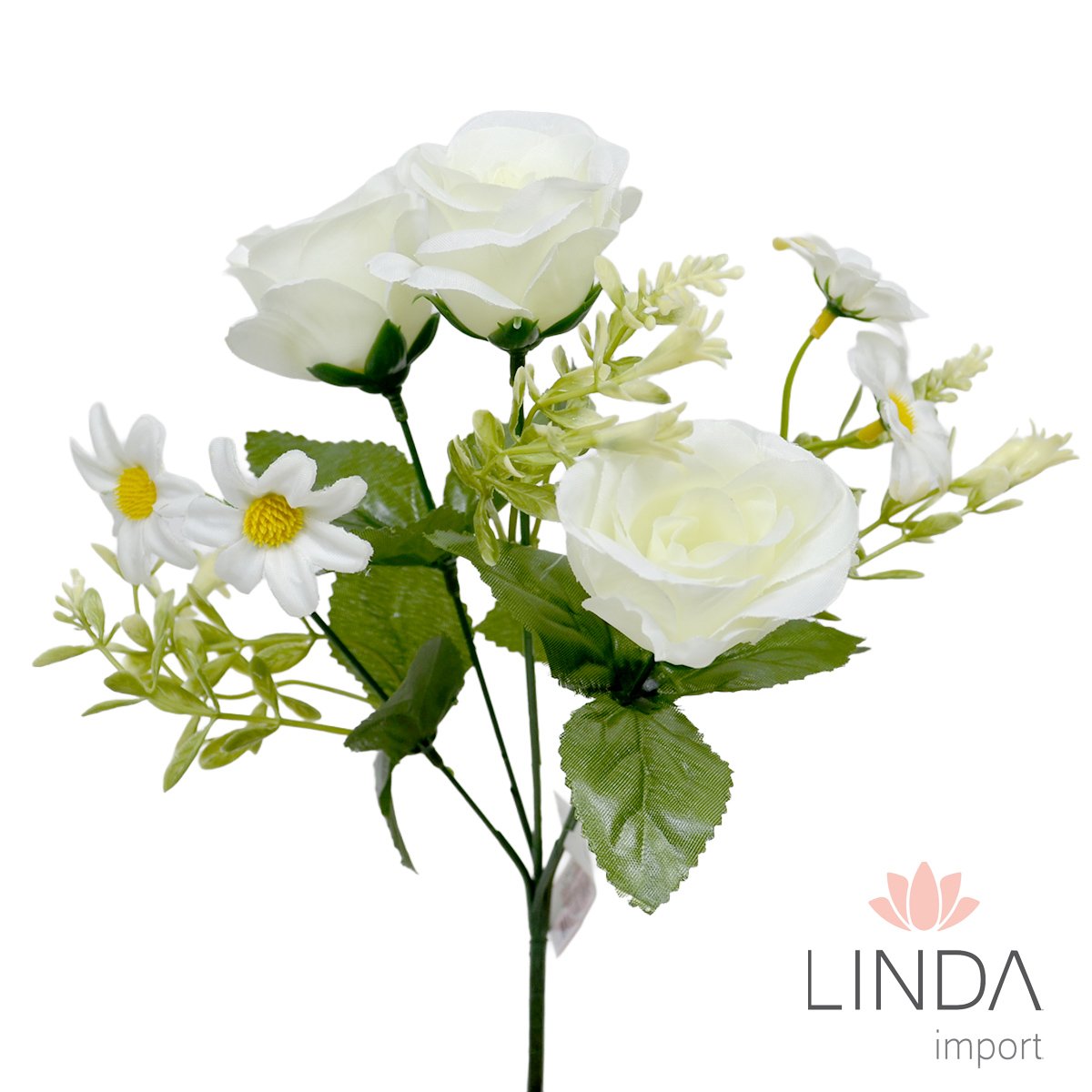 Mini Buquê de Rosas C/5 Galhos 31CM RB02