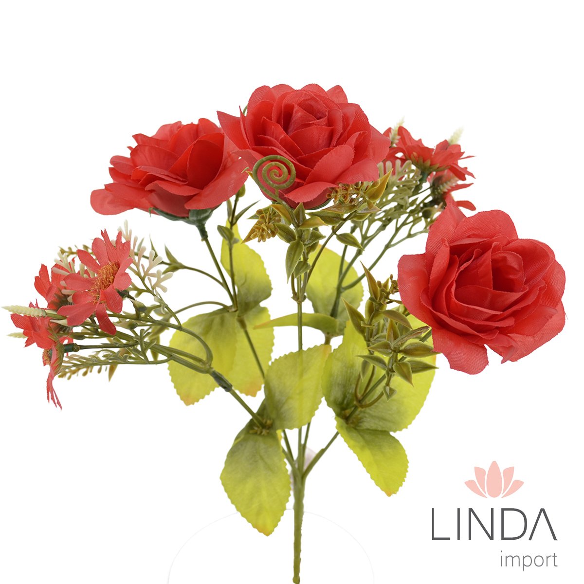 Mini Buquê de Rosas C/5 Galhos 30CM RB03