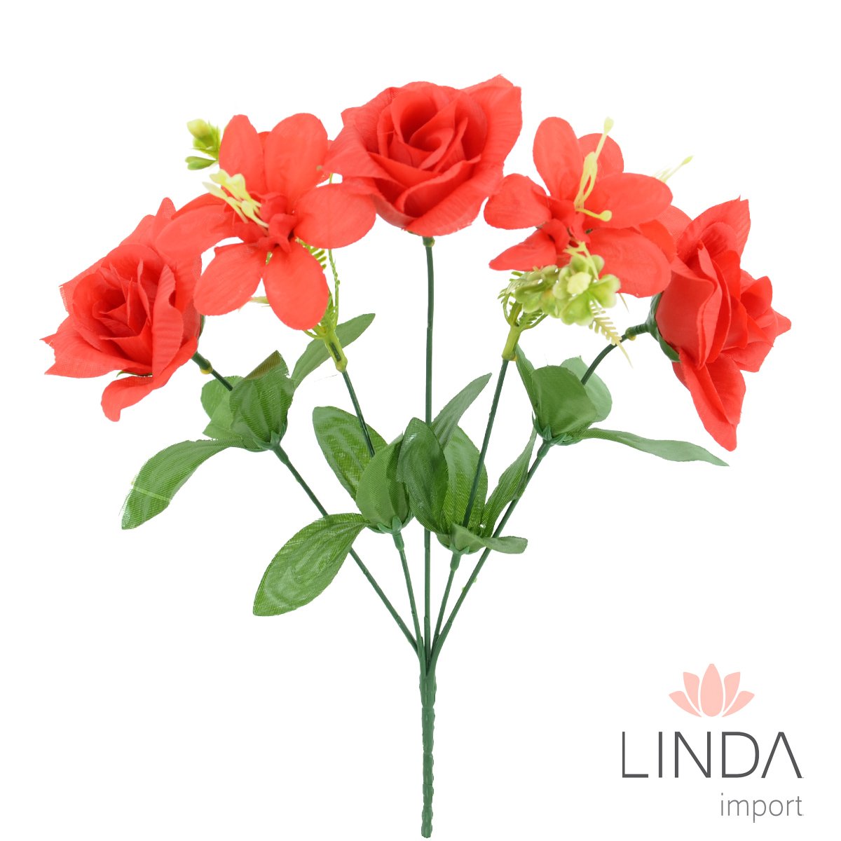 Mini Buquê de Flor C/5 Galhos 31CM RB04