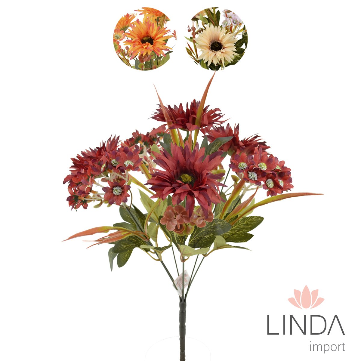 Buquê de Flor Misto C/7 Galhos 45CM RB05